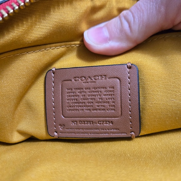 Coach X Disney Mickey Mouse X Keith Haring Serena Satchel Crossbody Bag LN - Picture 14 of 16